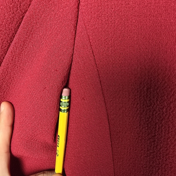 Moschino Cheap & Chic Red Wool Blazer 90's - Picture 11 of 12